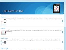 Tablet Screenshot of blog.pdf-notes.com